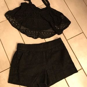 Top and shorts